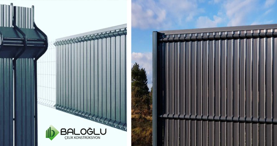 PVC Kaplama Panel Çit Montaj